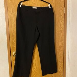 Coldwater Creek Black Straight-Leg Trousers